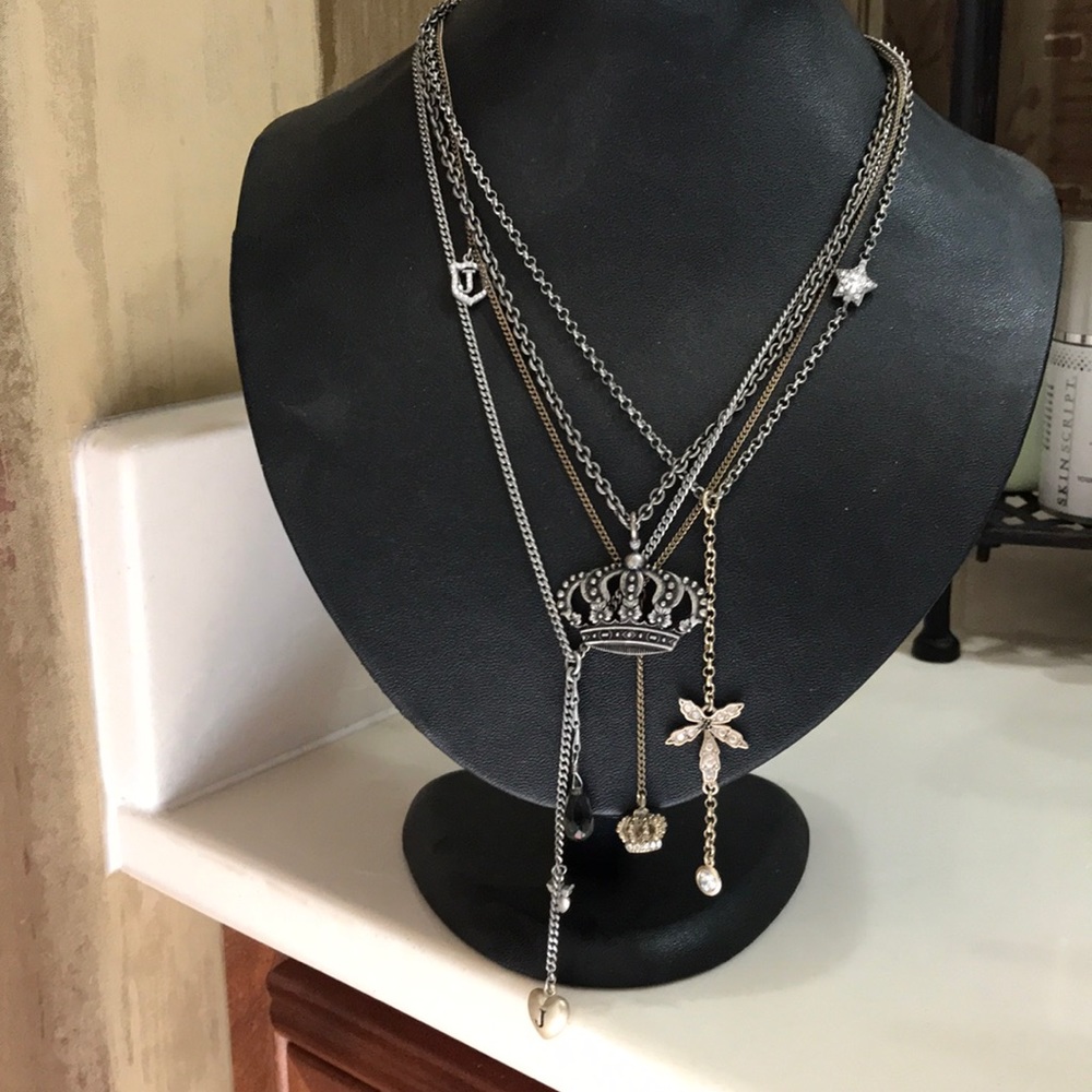 Juicy Couture crown necklace